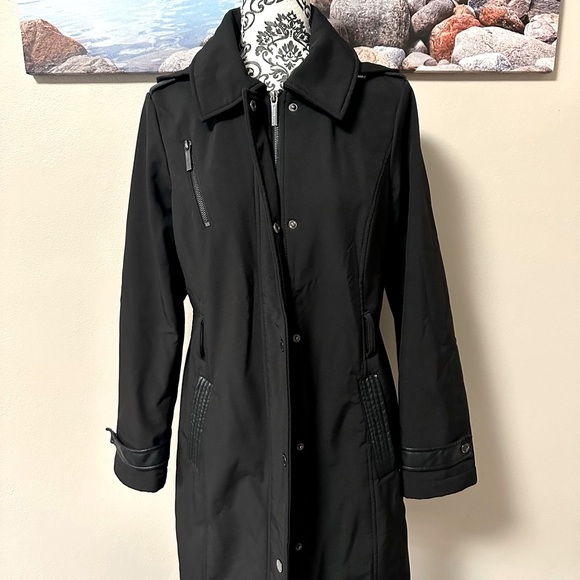 MICHAEL KORS Women's Black Coat Medium - Picture 3 of 17